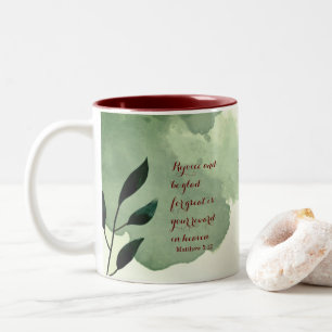 Caneca De Café Em Dois Tons A Escritura Beatitudes Verse 5:12