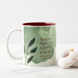 Caneca De Café Em Dois Tons A Escritura Beatitudes Verse 5:12