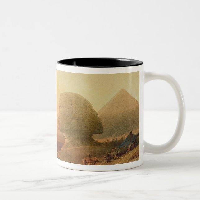 Caneca De Café Em Dois Tons A esfinge em Giza (Direita)