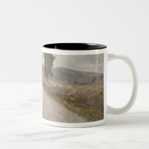 Caneca De Café Em Dois Tons A estrada de Tuscan, c.1899 (o conselho)