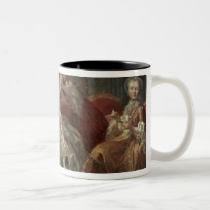 Caneca De Café Em Dois Tons A família de Penthievre ou o copo do chocolate
