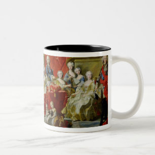 Caneca De Café Em Dois Tons A família de Philip V, 1743 (óleo em canvas)