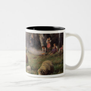 Caneca De Café Em Dois Tons A família do pastor