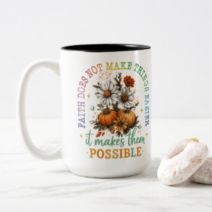 Caneca De Café Em Dois Tons A Fé Não...