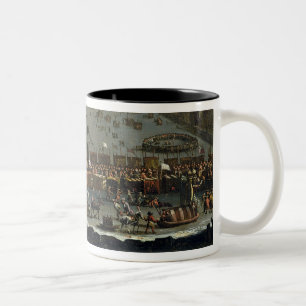 Caneca De Café Em Dois Tons A feira de Frost do inverno de 1683-4 no Tham