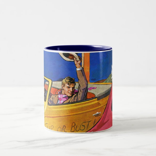 Caneca De Café Em Dois Tons A feira ou o busto de mundo (Centro)