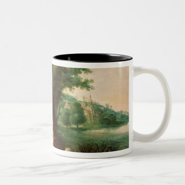 Caneca De Café Em Dois Tons A filha do Pharaoh que descobre Moses (Direita)