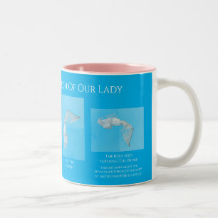 Caneca De Café Em Dois Tons A Fita Miraculosa De Nossa Senhora