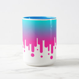 Caneca De Café Em Dois Tons A fusão