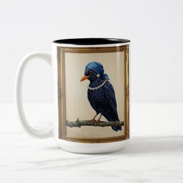 Caneca De Café Em Dois Tons A Garota no Lenço (Esquerda)