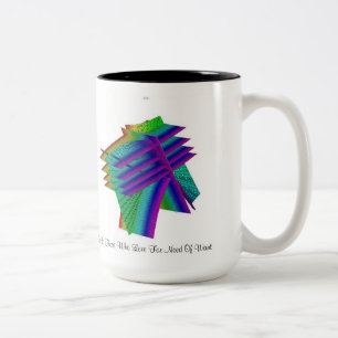 Caneca De Café Em Dois Tons A glória seja àquelas de que ame para a