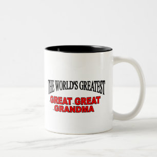 Caneca De Café Em Dois Tons A grande grande grande avó do mundo