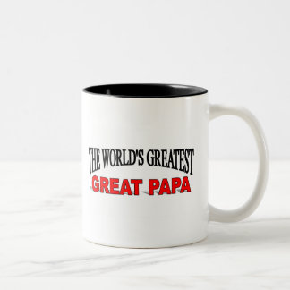 Caneca De Café Em Dois Tons A grande grande papá do mundo