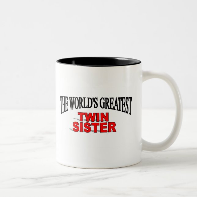 Caneca De Café Em Dois Tons A grande irmã gêmea do mundo (Direita)