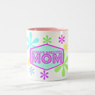 Caneca De Café Em Dois Tons A grande mamã do mundo - retro