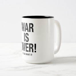 Caneca De Café Em Dois Tons A guerra acabou
