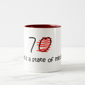 Caneca De Café Em Dois Tons A idade é um estado de ânimo - 70