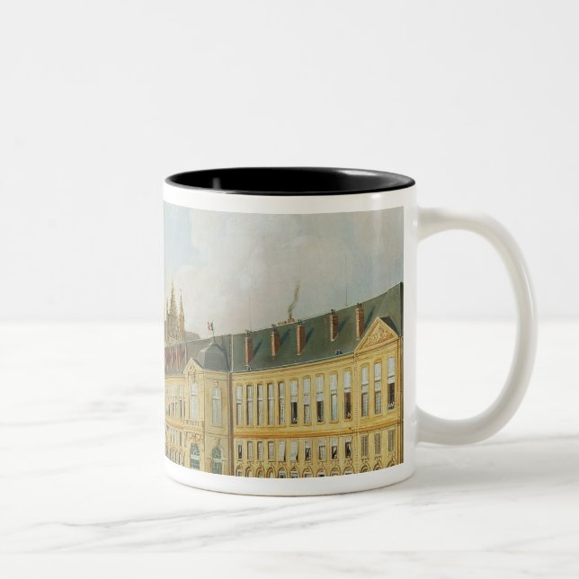 Caneca De Café Em Dois Tons A igreja da abadia de Santo-Denis (Direita)