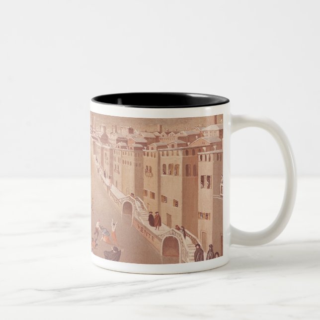 Caneca De Café Em Dois Tons A lagoa congelada em 1708 (Direita)
