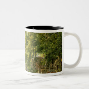 Caneca De Café Em Dois Tons A lagoa da vila