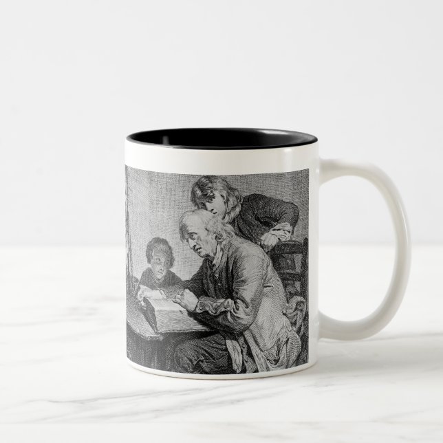 Caneca De Café Em Dois Tons A leitura da bíblia (Direita)