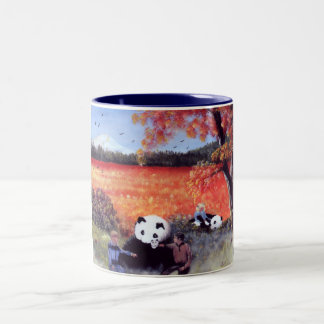 Caneca De Café Em Dois Tons A liberdade de todos Liberté derrama a candonga Le