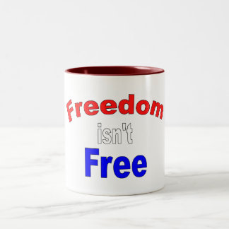 Caneca De Café Em Dois Tons A liberdade não está livre