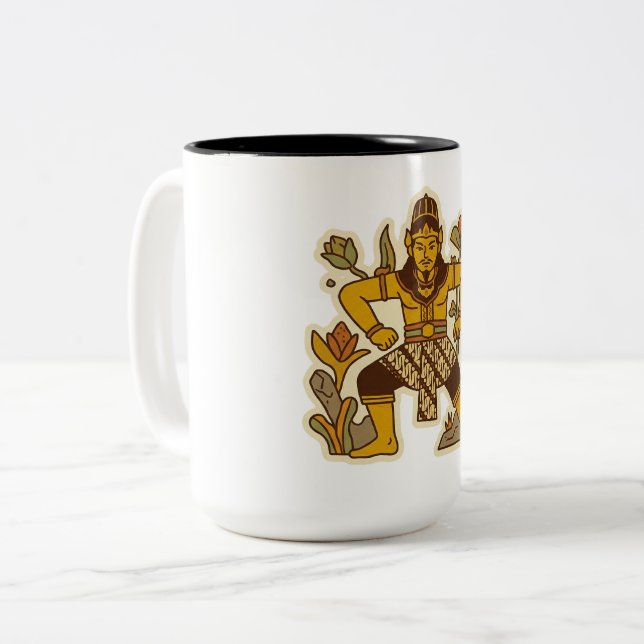 Caneca De Café Em Dois Tons A Língua Amarga (Serunting Sakti) (Frente Esquerda)