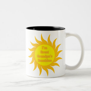 Caneca De Café Em Dois Tons A luz do sol do grande vovô