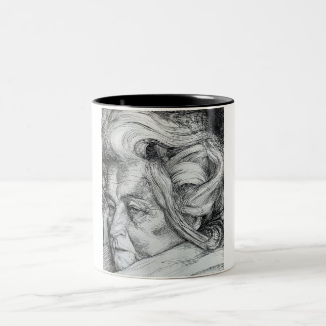 Caneca De Café Em Dois Tons A Mãe (de Umberto Boccioni) (Centro)