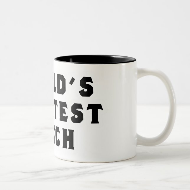 Caneca De Café Em Dois Tons A Maior Bruxa do Mundo (Direita)