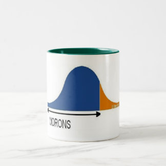 Caneca De Café Em Dois Tons A maioria de pessoas são parvos