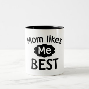 Caneca De Café Em Dois Tons A mamã gosta de me melhor