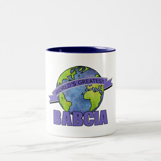 Caneca De Café Em Dois Tons A Melhor Babcia do Mundo (Centro)