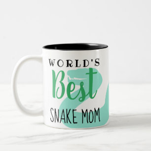 Caneca De Café Em Dois Tons A melhor Cobra do mundo - personalizável