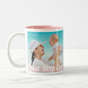 Caneca De Café Em Dois Tons A Melhor Mãe De Sempre! Fotos Horizontais Persona