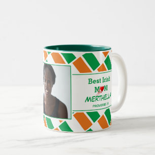 Caneca De Café Em Dois Tons A MELHOR MÃE IRLANDESA Personalizada Ireland Foto