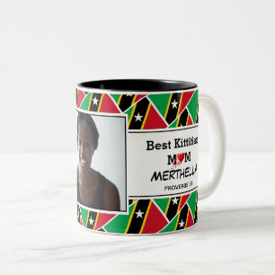 Caneca De Café Em Dois Tons A MELHOR MÃE KITTS DE RUAS Personalizada KITTS Fo