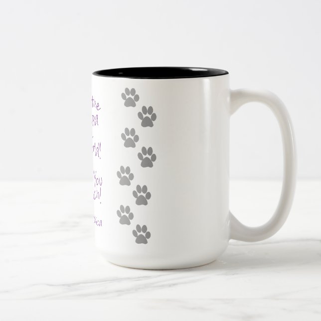 Caneca De Café Em Dois Tons A melhor papá! (Direita)