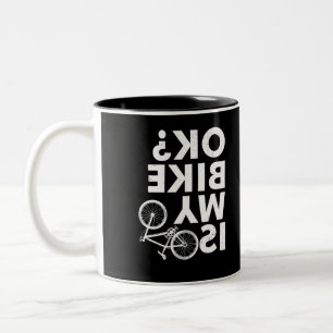 Caneca De Café Em Dois Tons A Minha Bicicleta Está Engraçada?