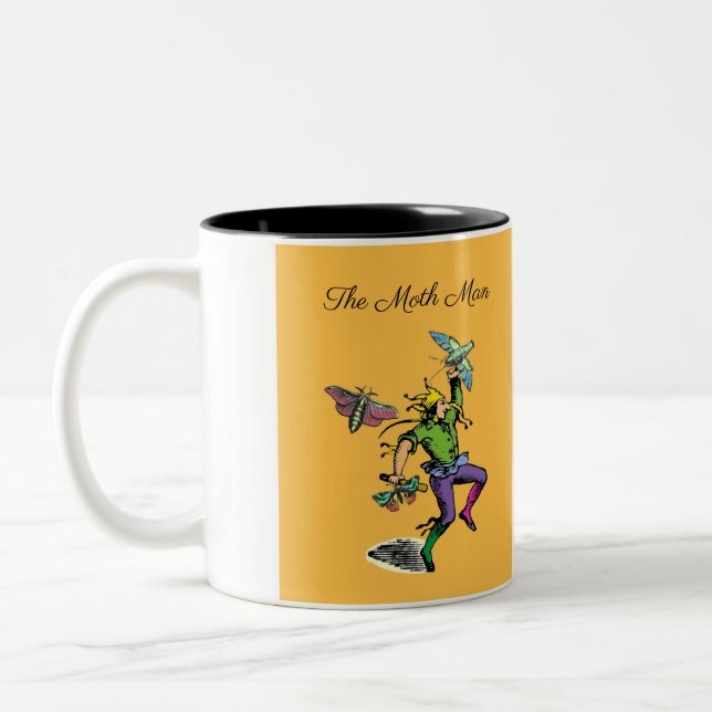Caneca De Café Em Dois Tons A mulher mágica e o homem da mariposa (Esquerda)