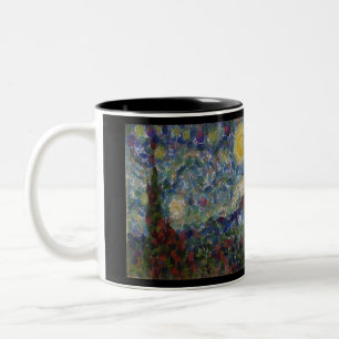 Caneca De Café Em Dois Tons A Noite Gourdy Starry Fine Art Spoof