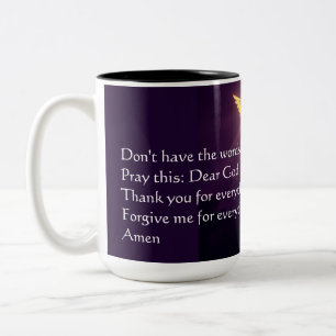 Caneca De Café Em Dois Tons A oração sem desculpas