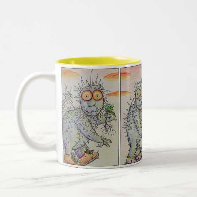 Caneca De Café Em Dois Tons A outra teoria da evolução (Esquerda)