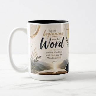 Caneca De Café Em Dois Tons A Palavra