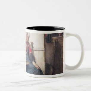 Caneca De Café Em Dois Tons A parte de vencimento (w/c no papel)