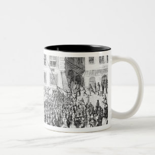 Caneca De Café Em Dois Tons A paz de Nuremberg, o 25 de setembro de 1649