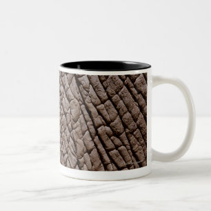 Caneca De Café Em Dois Tons A pele de elefante africano (africana do
