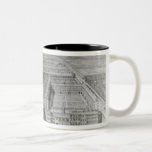 Caneca De Café Em Dois Tons A perspectiva da pensão dos cinzas, 1720
