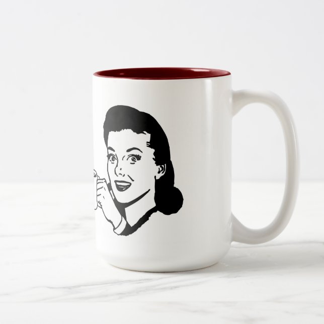 Caneca De Café Em Dois Tons A piedade retrocede dentro em seguida (Direita)